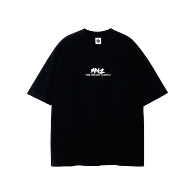 Camiseta MNZ oversized boxy black