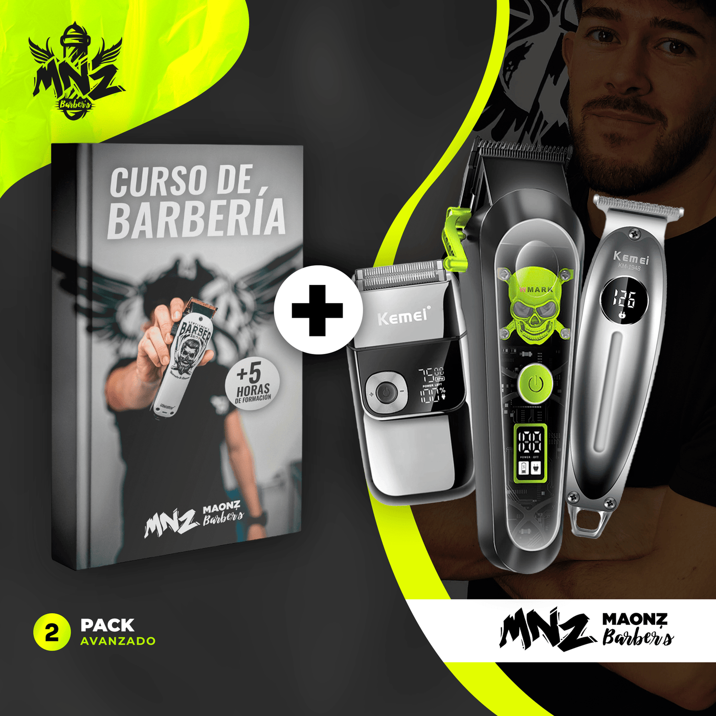 Curso + Pack avanzado - Maonz BarberShop