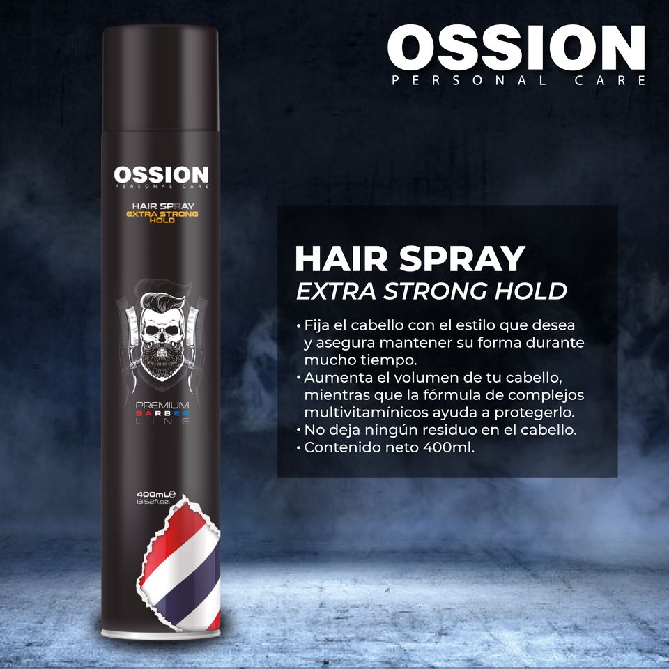 Ossion extra strong hairspray 